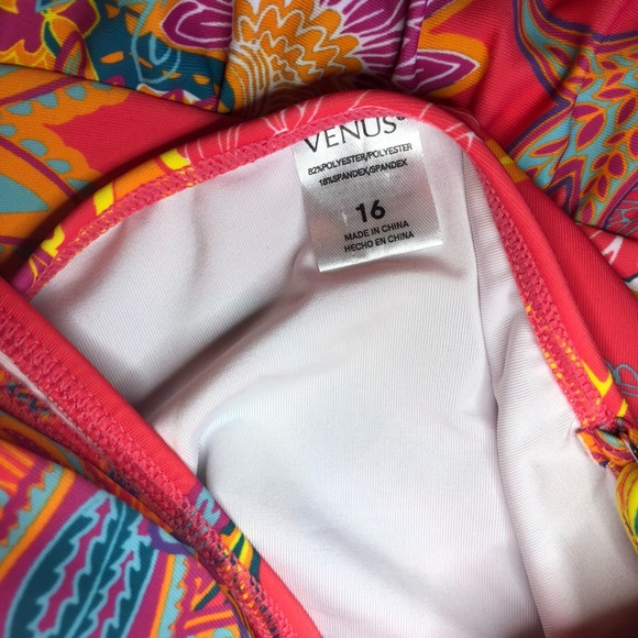 VENUS Pink Paisley One Piece Swimsuit - Picture 5 of 16